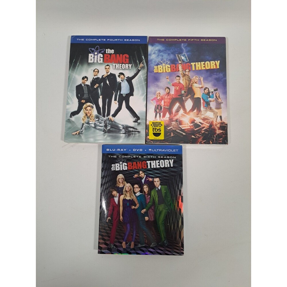 DVD BluRay Set Big Bang Theory Seasons 4 5 6 Complete Lot  Four Five Six Bazinga